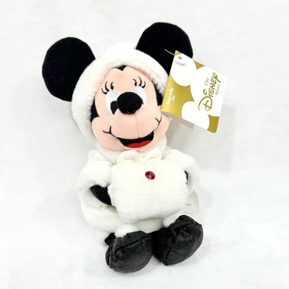 Disney Store Minnie Mouse Plush Winter Outfit - January Birthstone - Picture 1 of 8